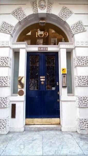 109 Harley Street iconic clinic entrance Marylebone London
